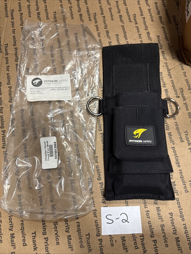 Python Safety HOL-2TOOLBLT Dual Tool Holster Belt New 6570012004