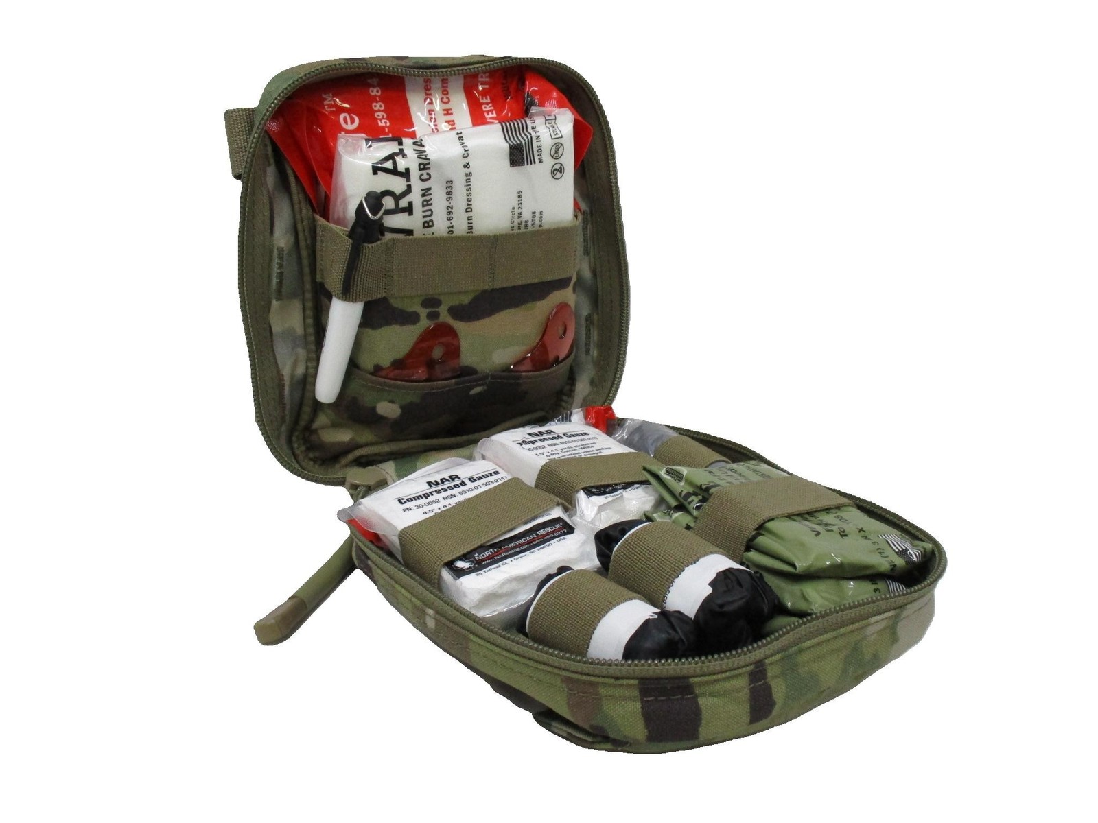 USED ARMY AIR FORCE OCP IFAK FIRST AID KIT JFAK MULTICAM QUICK CLOTT EXP.2027