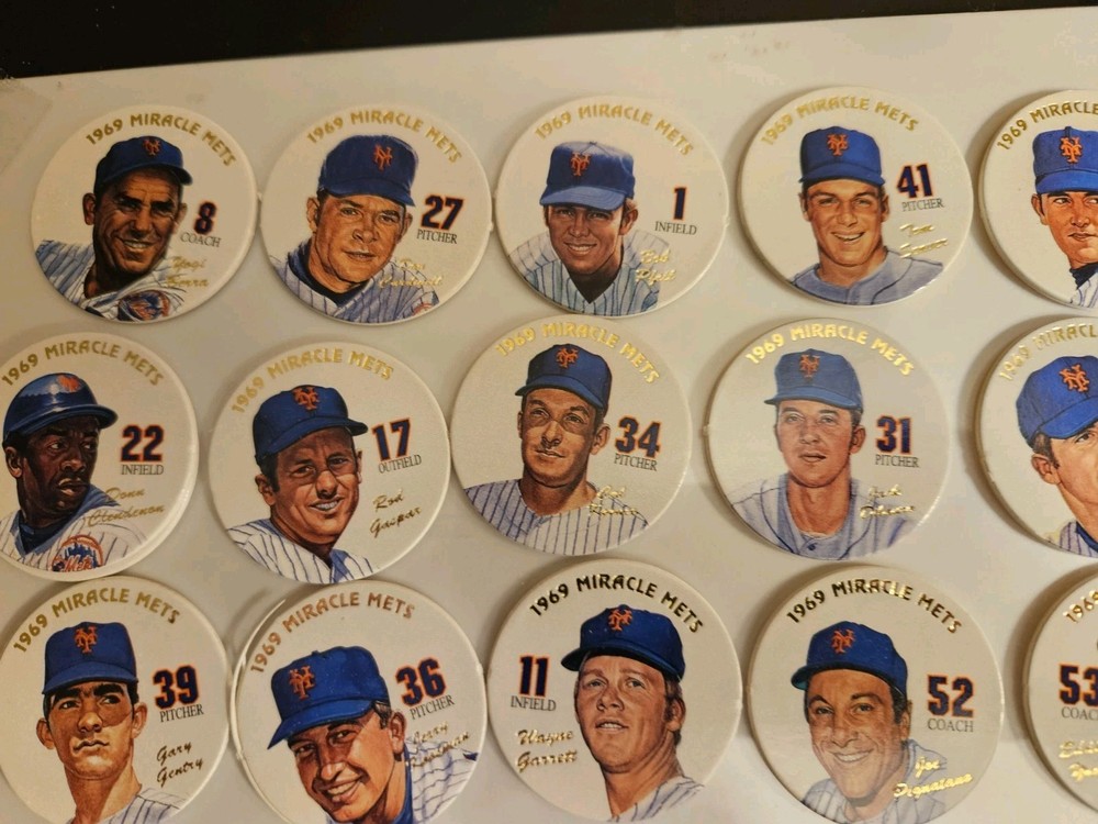 1969 NEW YORK MIRACLE METS 31 POGS