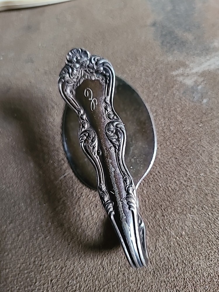 Spoon Wall Hook Handmade Hardware 3"LONG INITIALS With An E