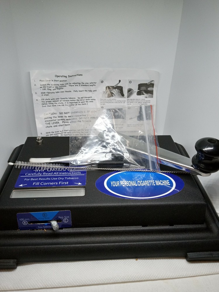 Cigarette rolling  Machine cigarettes   reg size /King & 100mm Heavy Duty Metal
