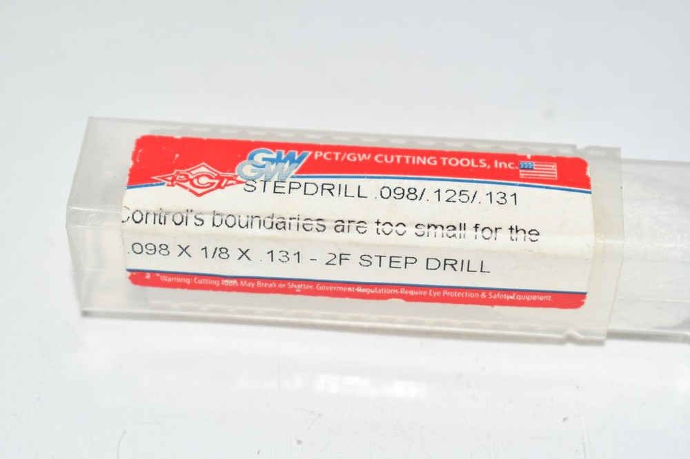 NEW Precision Cutting Tools PCT Carbide Step Drill .098/.125/.131