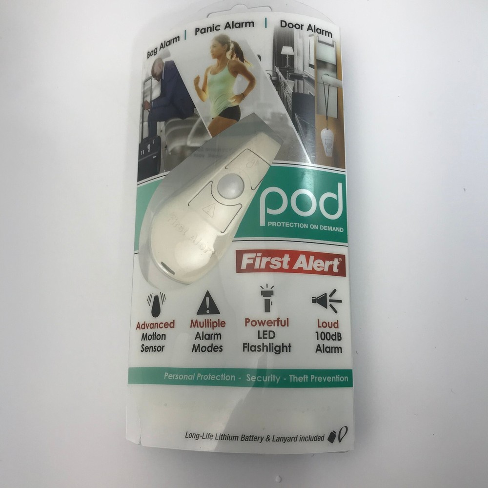 First Alert Protection on Demand POD Flashlight Motion Sensor Personal Alarm