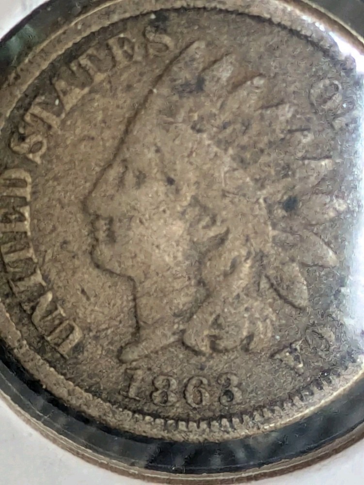 1863 Indian Head Cent Good - brown Original No Issues