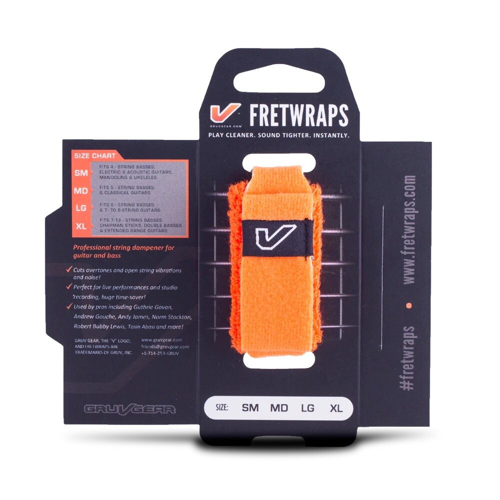 GRUV GEAR FretWraps 1-Pack Orange MEDIUM