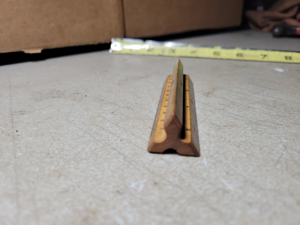 Rare 3-Sided Triangle Drafting Engineers Architect small ruler The blue print Co