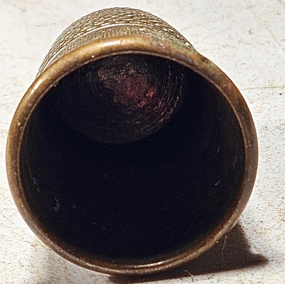 Victorian Era Sterling Silver Star Pattern Thimble Antique Sewing Accessory