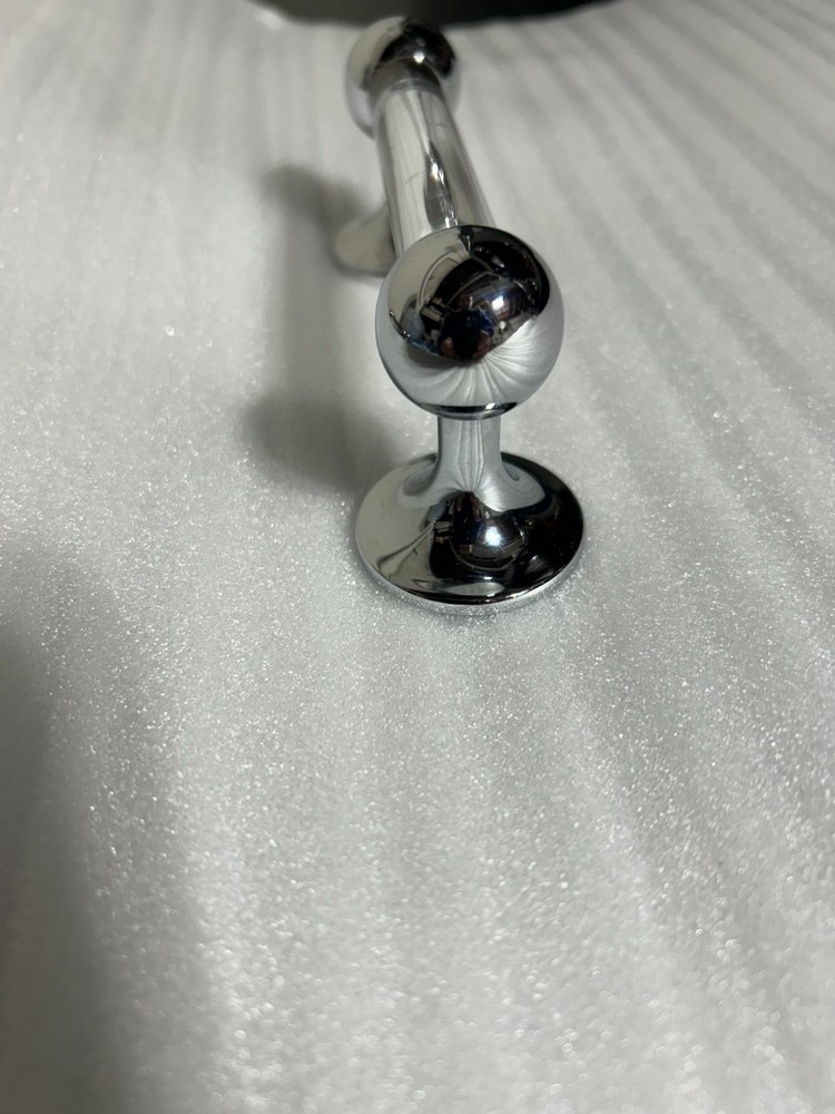 WATERWORKS Highgate 4" CHROME PULL HANDLE NEW display item MAY HAVE LIGHT SCUFFS