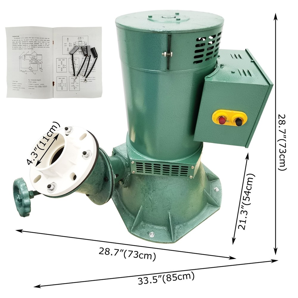 Single-Phase Permanent Magnet Synchronous Generator w/Auto Voltage Regulation