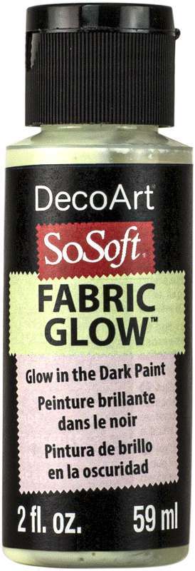 SoSoft Fabric Acrylic Paint Medium Glow 2oz Clear