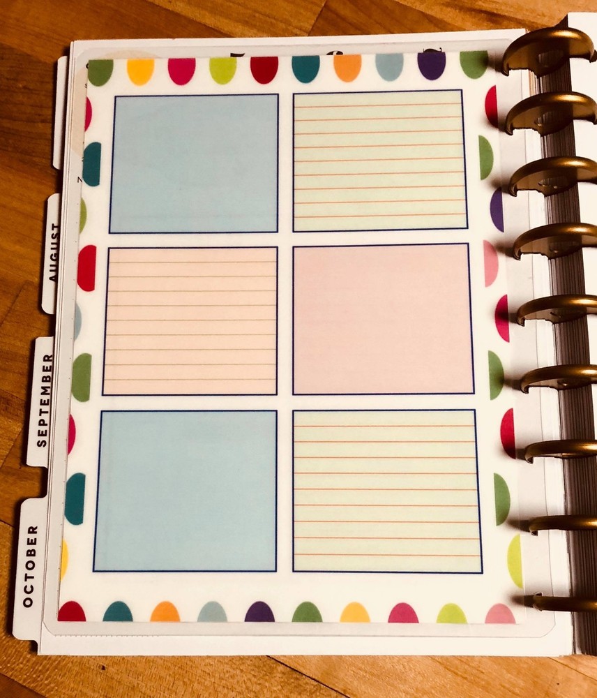 To Do Notes Checklist Dashboard Insert for use with Classic HAPPY Planner~