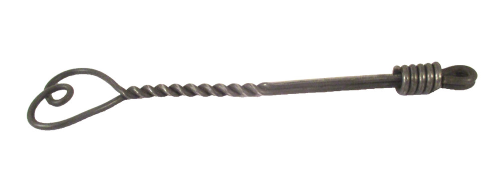 PRIMITIVE TWISTED WIRE CLAMP w/HEART FINGER HOLE