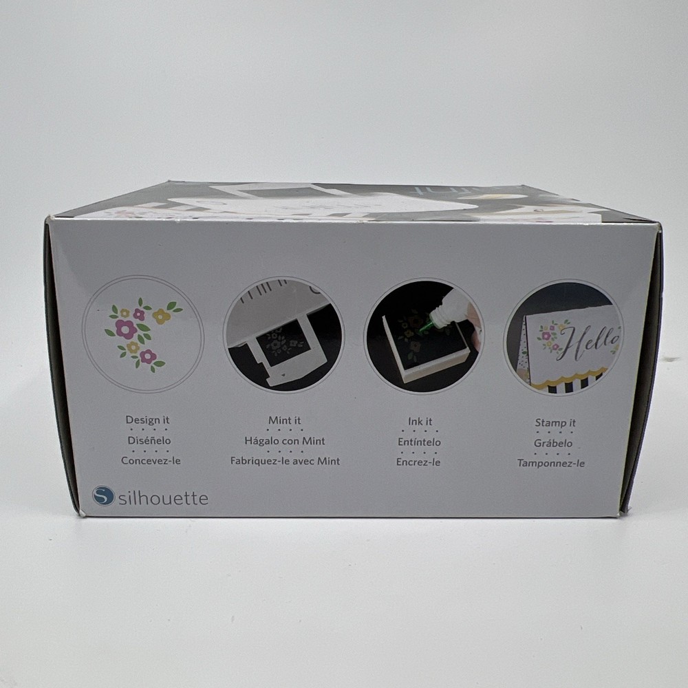 Silhouette Mint Custom Stamp Maker w Stamp Kits