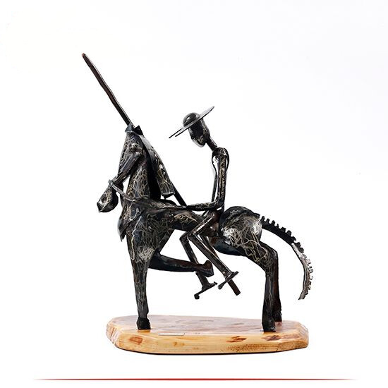 HANDMADE IRON DON QUIXOTE FIGURATE TABLE DECOR