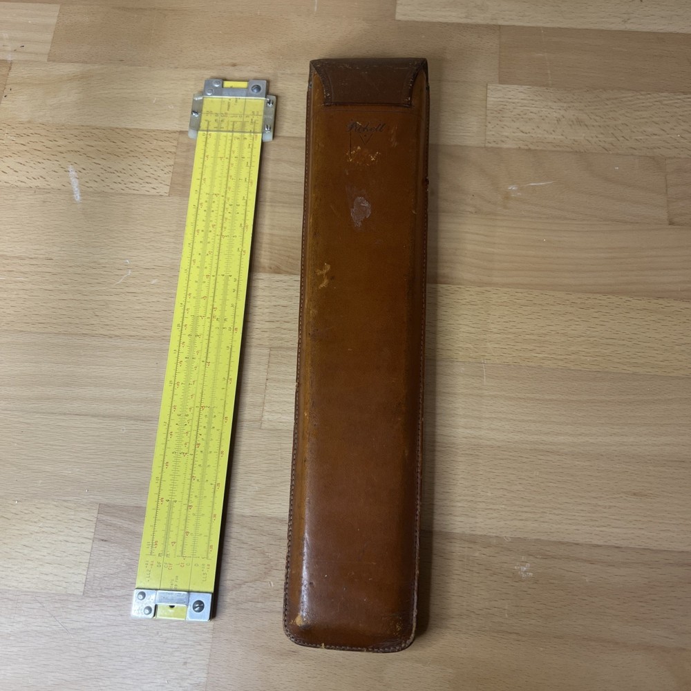 PICKETT  Slide Rule w/ Leather Case