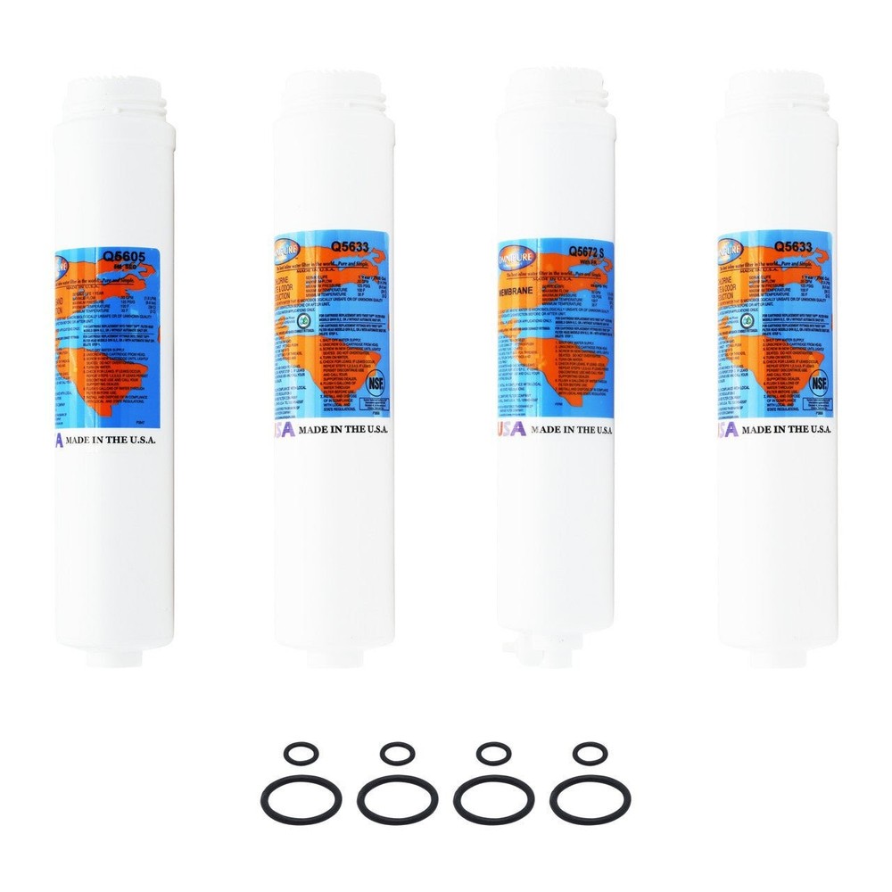 PuROTwist 4000 RO Filter Replacement Kit with 36 GPD Membrane