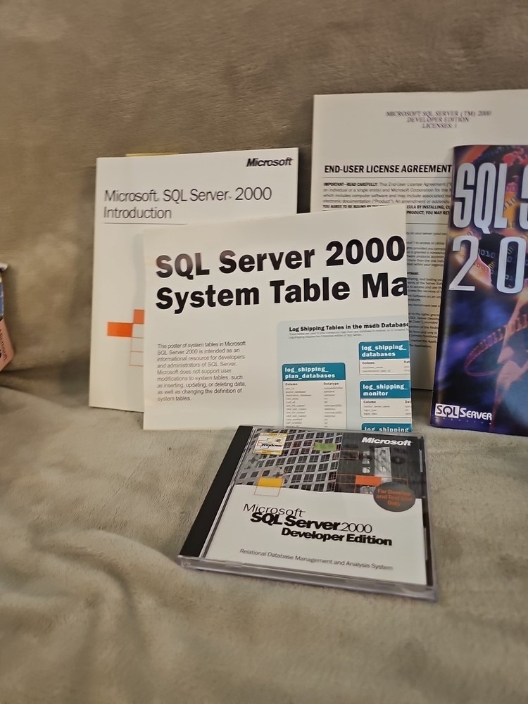 Microsoft SQL Server 2000 Developer Edition X08-15681 New Sealed