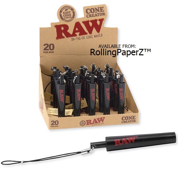 THREE X New RAW Rolling Papers CONE CREATORS - On the Go Cone Maker Tools