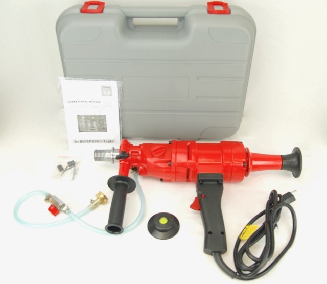 BLUEROCK ® TOOLS 4Z1 CONCRETE CORING DRILL 2 SPEED & 1"-4" Core Bit Set