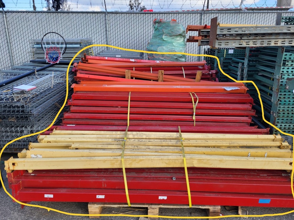 Pallet rack shelving beams Red 96"x4