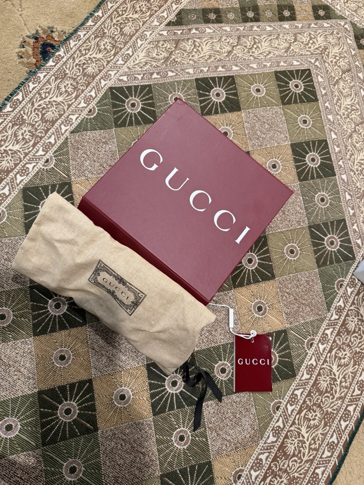 Authentic Mens Gucci EMPTY Belt Box With Dust Bag 100% Authentic
