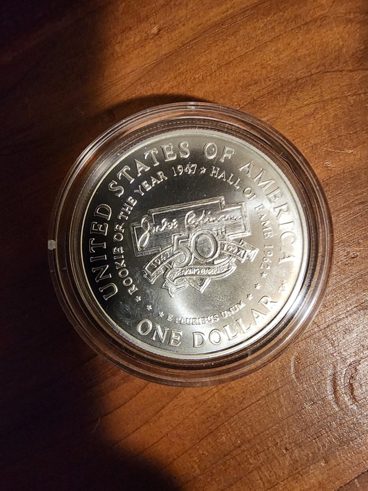 1997-S Jackie Robinson 90% silver comemmorative dollar