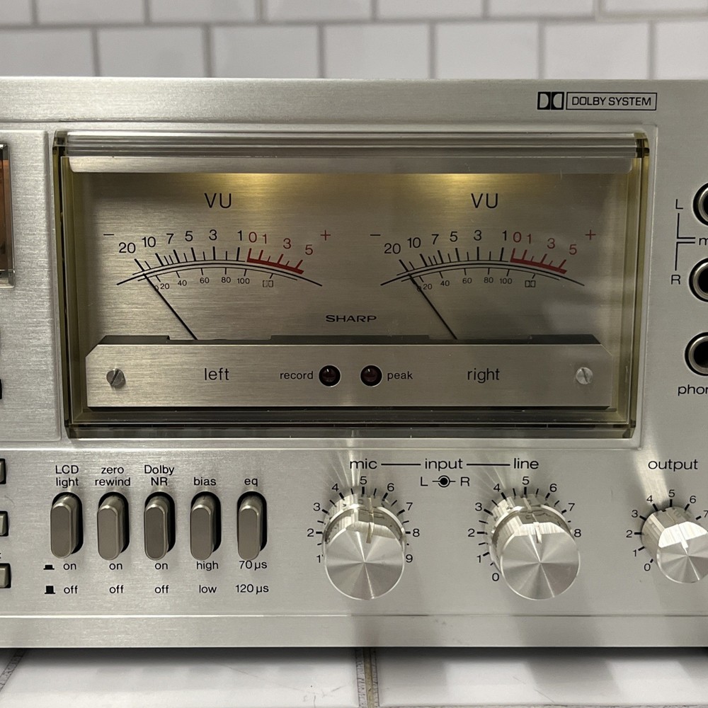 SHARP RT-3388A COMPUTER CONTROLLED CASSETTE DECK PLAYER *AS IS *SEE DESCRIPTION