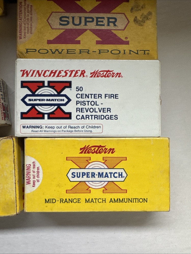 Vintage Winchester Ammo Boxes Empty -8 Boxes All Empty