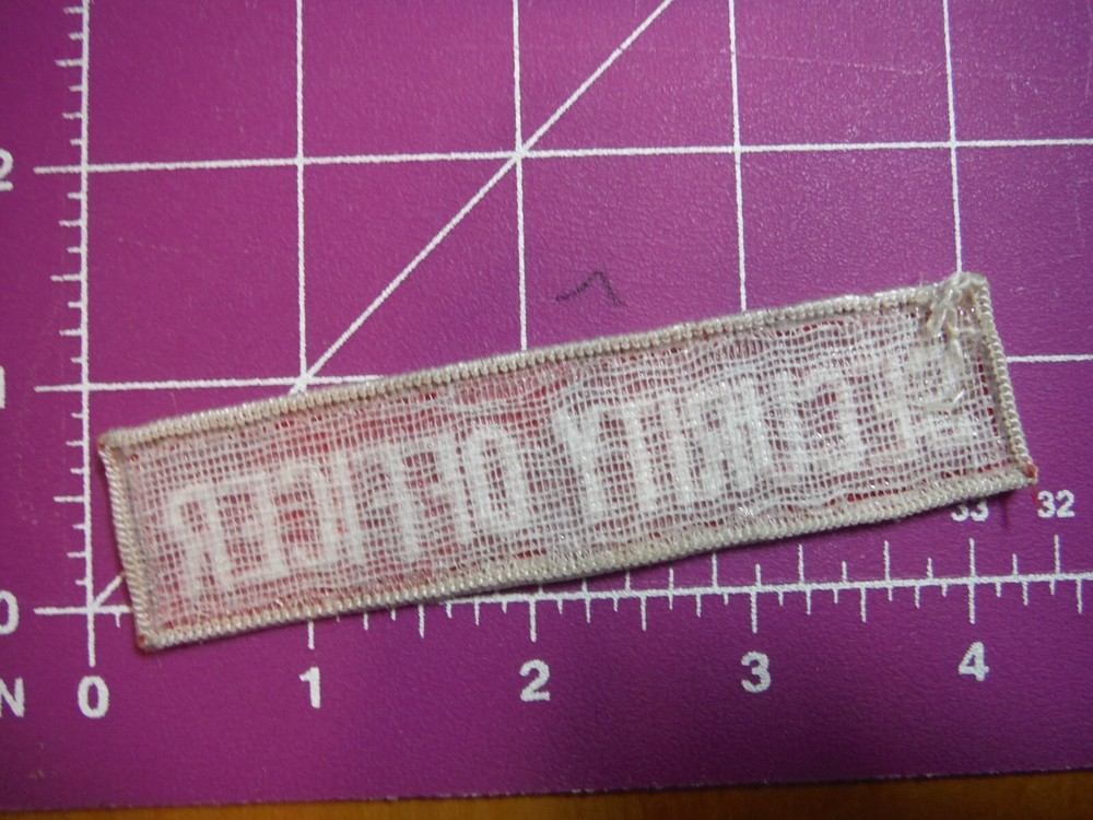 SECURITY OFFICER rocker patch-vintage