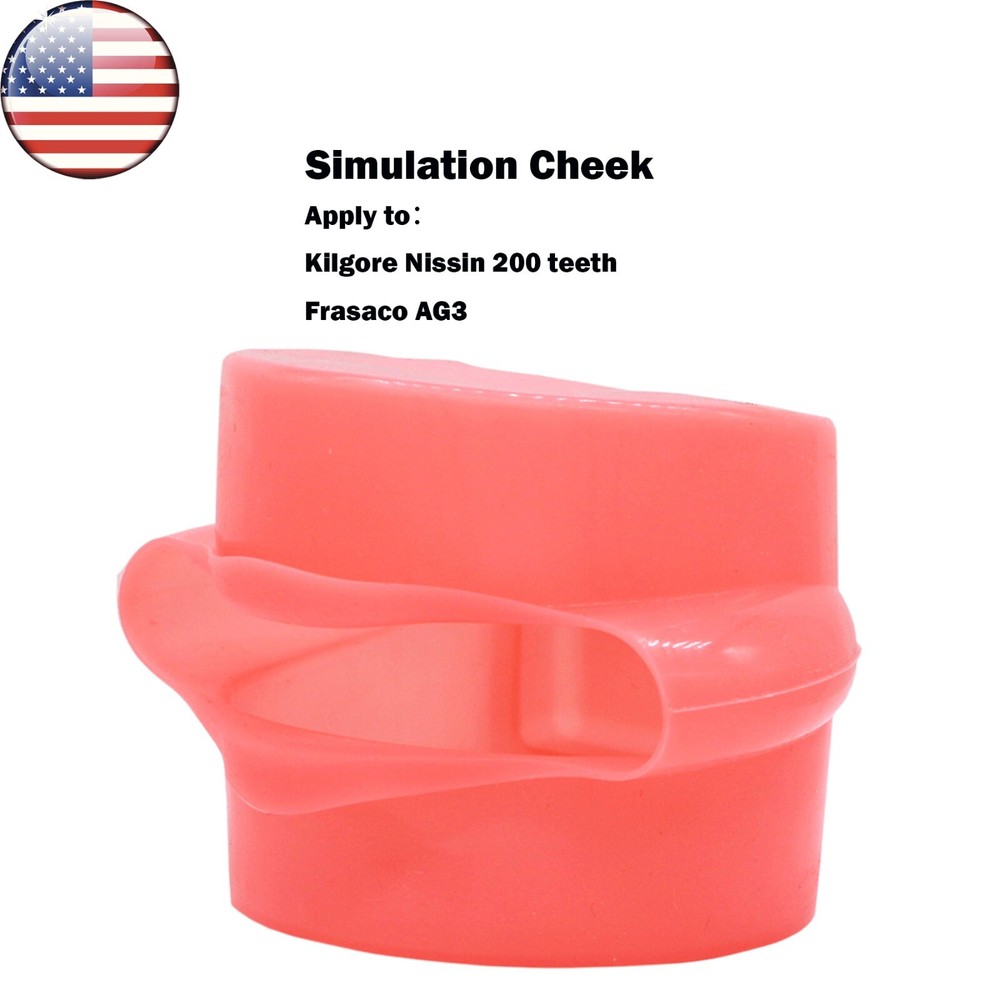 Dental Typodont Soft Rubber Simulation Cheek Removable fit Standard Teeth Model
