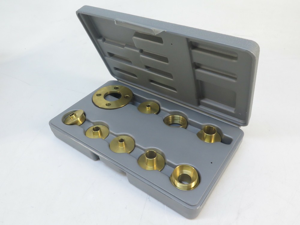 Pioneer 10 Piece Solid Brass Template Guide Kit With Adaptor