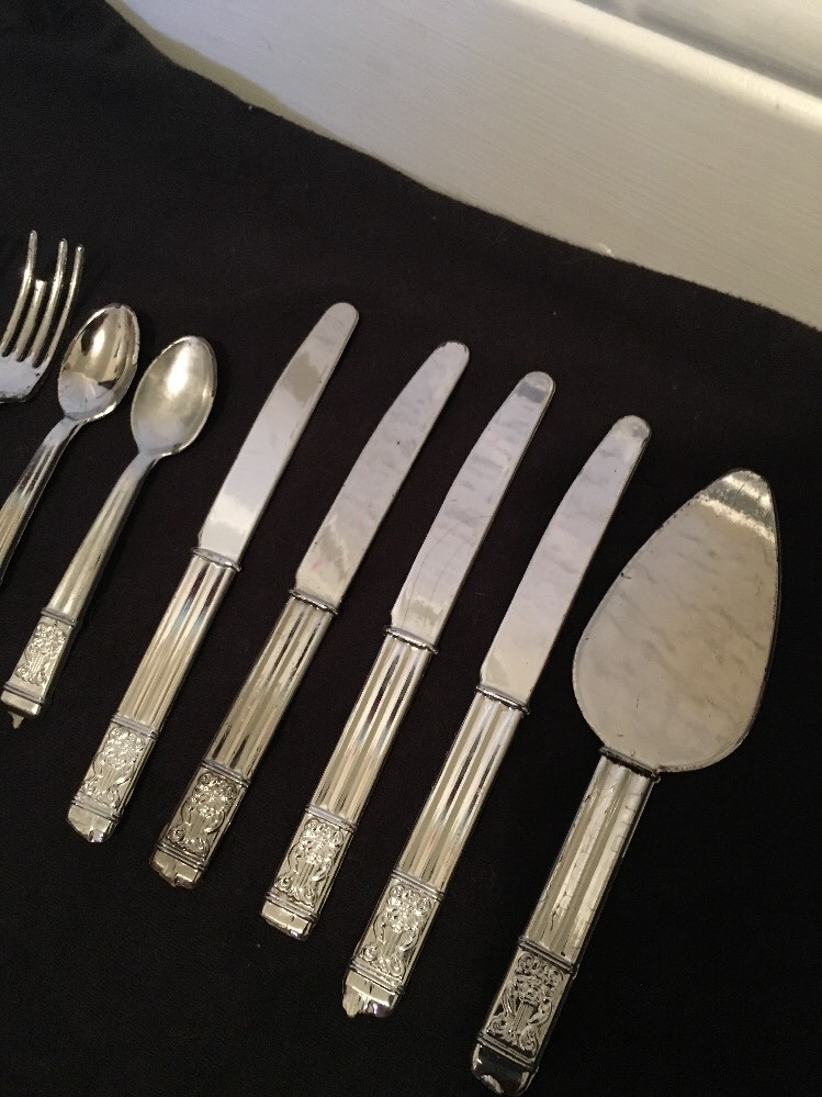 Vintage Plastic Toy Silverware Set