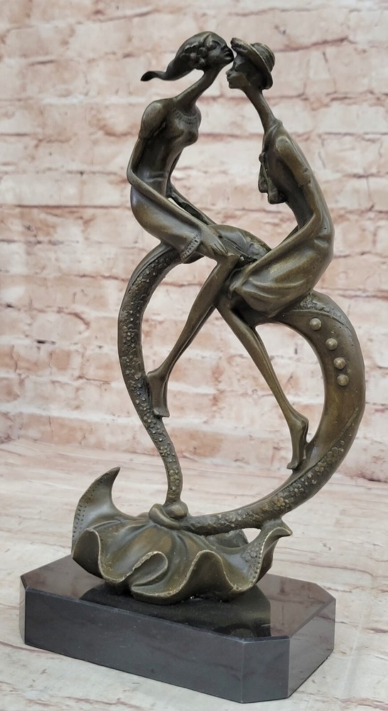 Stunning Abstract Bronze Sculpture by Collet - Gift Idea Artwork