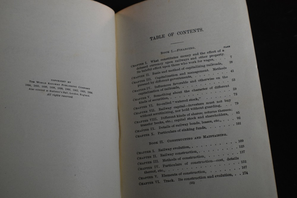 1904 Financing, Constructing & Maintaining - Science Railways, Marshall Kirkman