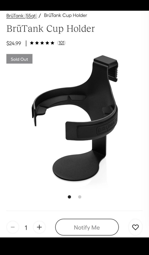 BruMate Brutank Cup Holder For BruMate Specific Coolers