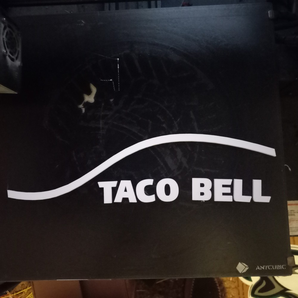 O-Scale Taco Bell Restaurant 3D Sign Plastic Decals