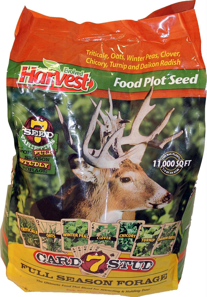 Evolved Harvest 7 Card Stud Adaptive Food Plot Seed - Full Season High-Protein &