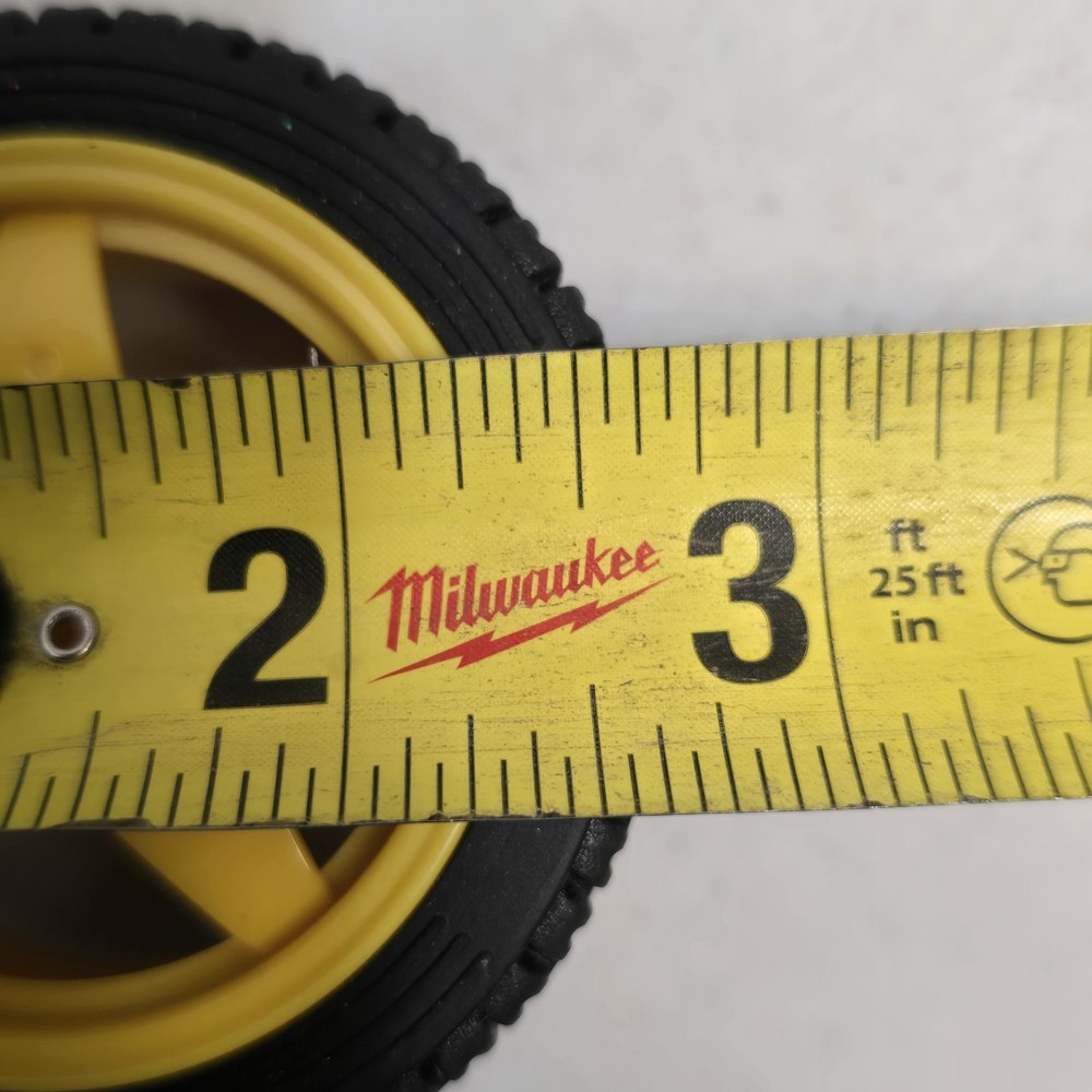 2PCS Small Smart Car Model Robot Plastic Tire Wheel 65x26mm
