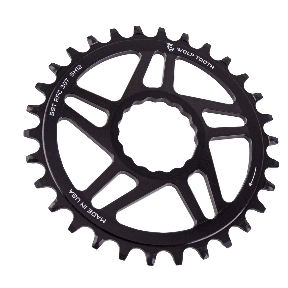 Wolf Tooth Components Cinch Boost Chainring (HG+), 30T - Black