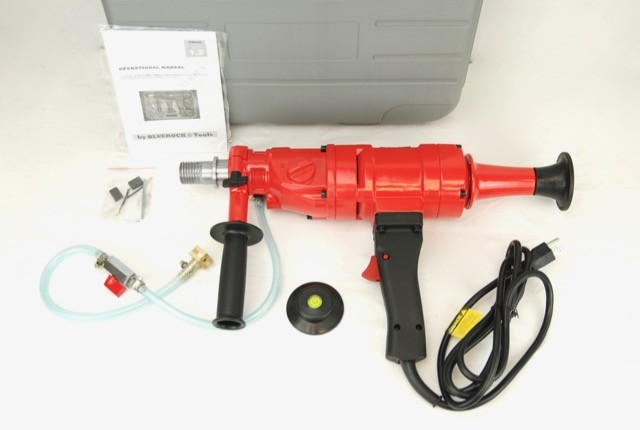 BLUEROCK ® TOOLS 4Z1 CONCRETE CORING DRILL 2 SPEED & 1"-4" Core Bit Set
