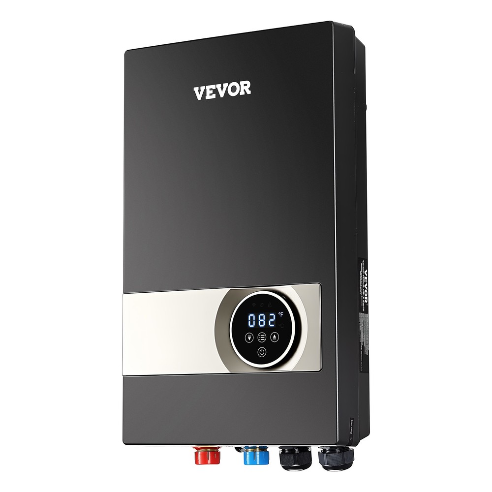 VEVOR 27kW Tankless Electric Water Heater Instant Hot with LCD Touch Child Lock