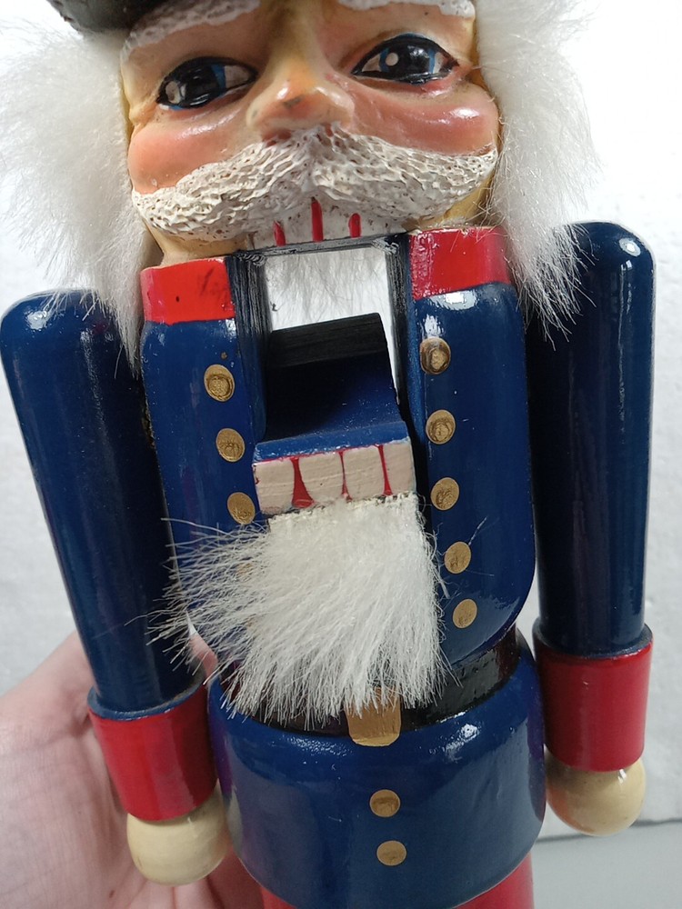 Wooden Nutcracker Blue Soldier Christmas Nutcracker 15"
