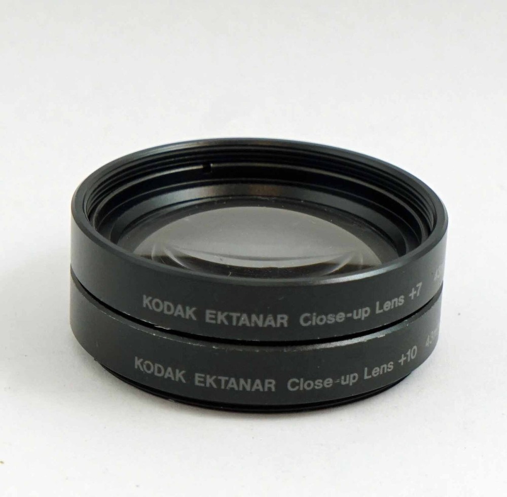 Kodak Ektanar Close-Up Lenses +7 & +10 with 43mm Thread