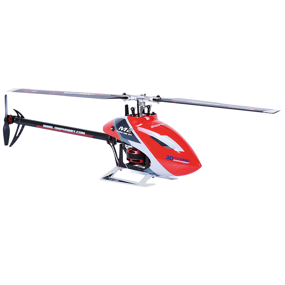 OMPHOBBY M2 EVO MK2 RC Helicopter for Adults(PNP Version,Red)