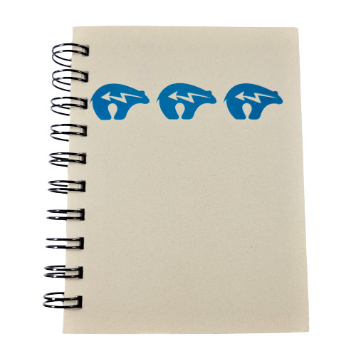 Zuni Bear Notepad with Blank Pages 5.5" Inches Small Spiral Notebook