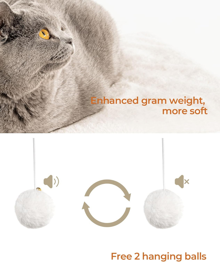 22In Cat Tree Tower Condo, Cat Scratch Posts for Indoor Cats, Big Plate, Three 2
