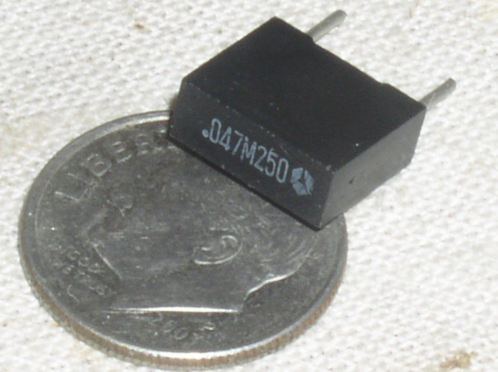 10 EMI INTERFERENCE SUPPRESSION POLYESTER FILM CAPACITOR .047UF 47NF 250V USA