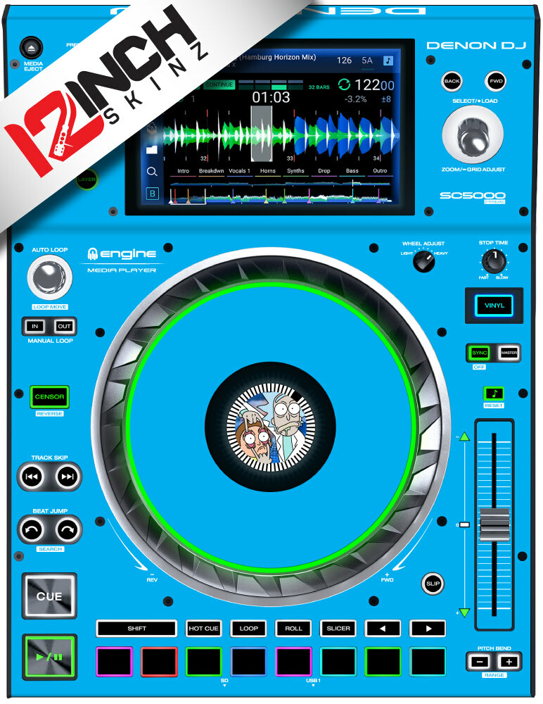 Denon SC5000/5000M Prime Skin (Pair) Light Blue