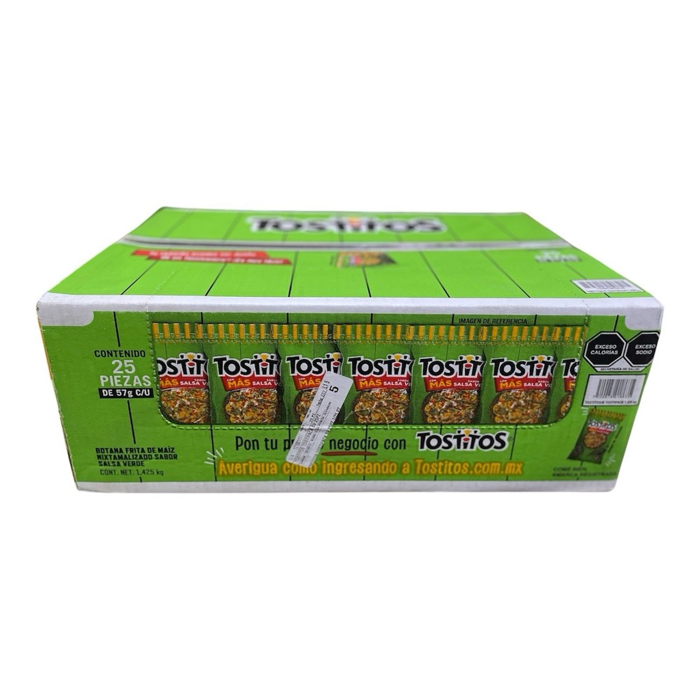 Sabritas Tostitos Salsa Verde 25-Pack Mexican Chips