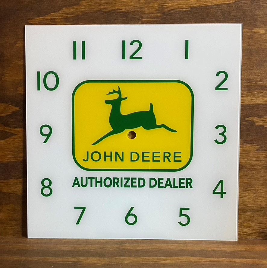 15" John Deere Replacement Clock Face for Pam Clock FREE SHIP